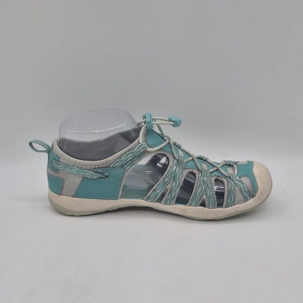 Keen Whisper‎ Sandals Youth Girls Size 4 Blue Bungee Hiking Sport Water Shoes